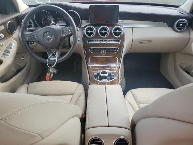 55SWF4KB1HU194984 - 2017 MERCEDES-BENZ C 300 4MATIC RED photo 8