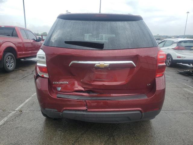 2GNALCEK5H6194817 - 2017 CHEVROLET EQUINOX LT Бордовый фото 6