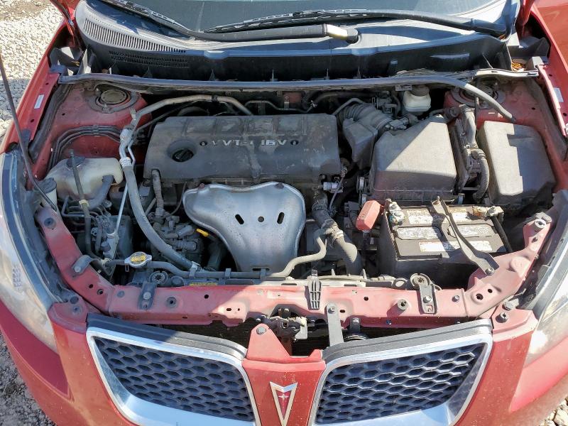 5Y2SP67019Z462234 - 2009 PONTIAC VIBE RED photo 11