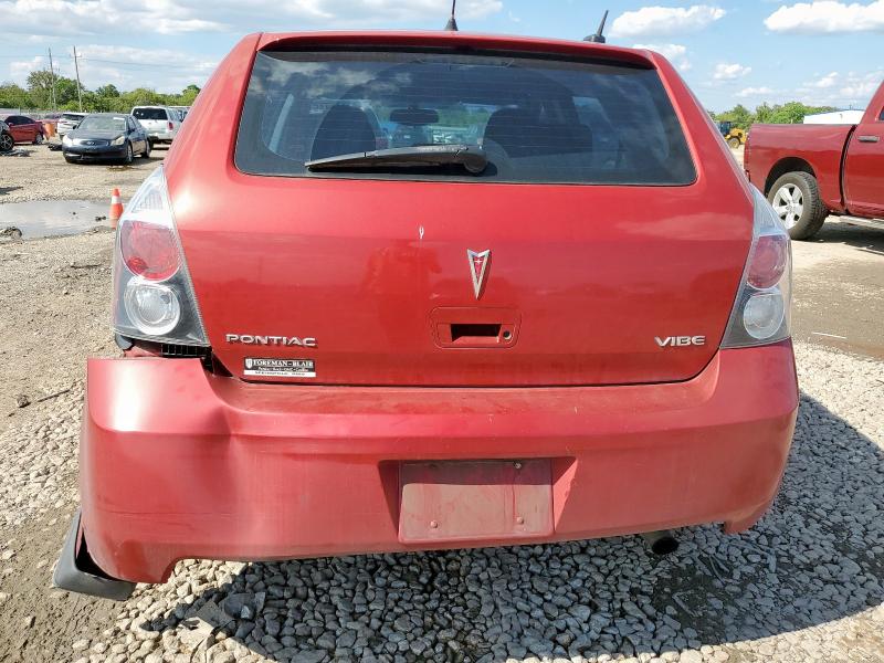 5Y2SP67019Z462234 - 2009 PONTIAC VIBE RED photo 6