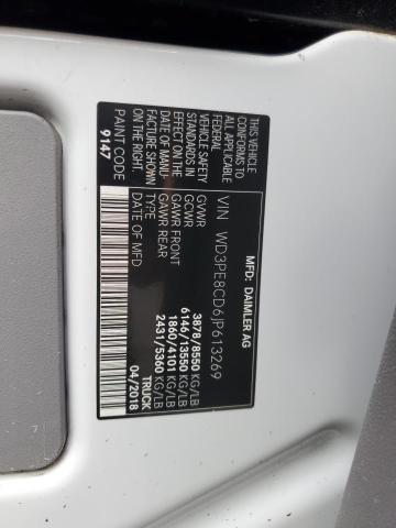 WD3PE8CD6JP613269 - 2018 MERCEDES-BENZ SPRINTER 2500 WHITE photo 12