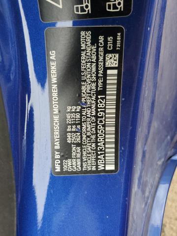 WBA13AR05PCL91821 - 2023 BMW M440XI BLUE photo 12