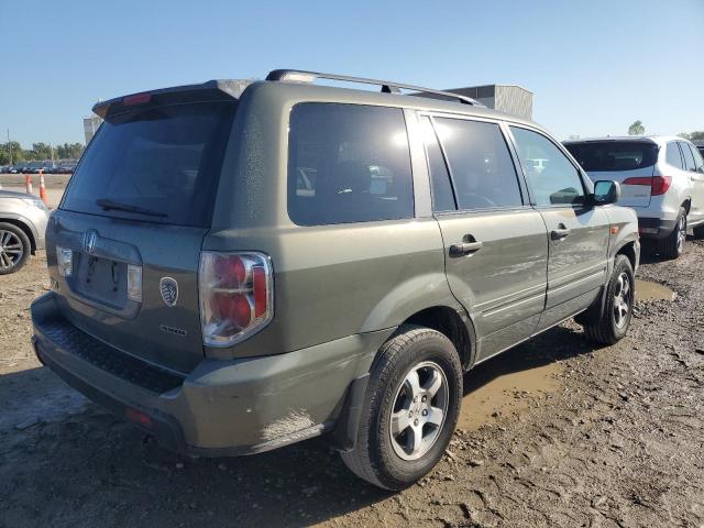 2HKYF18587H519415 - 2007 HONDA PILOT EXL GREEN photo 3