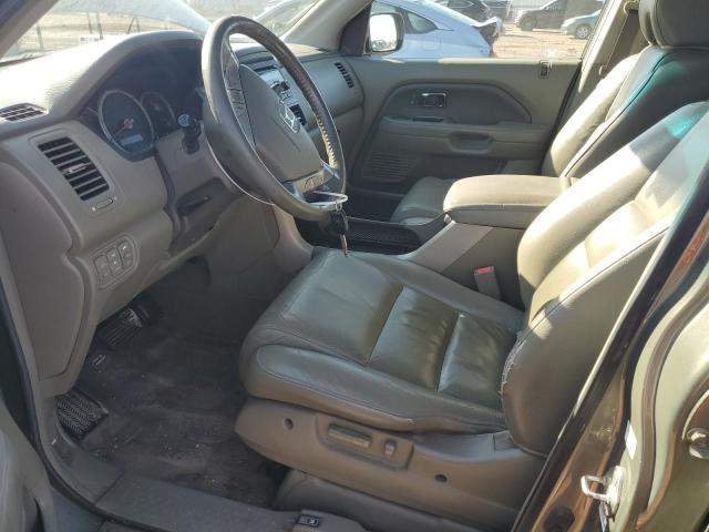 2HKYF18587H519415 - 2007 HONDA PILOT EXL GREEN photo 7