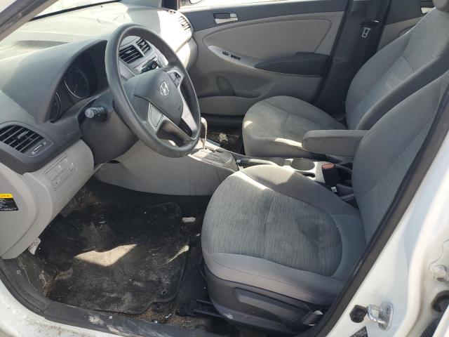 KMHCT5AEXFU230220 - 2015 HYUNDAI ACCENT GS WHITE photo 7