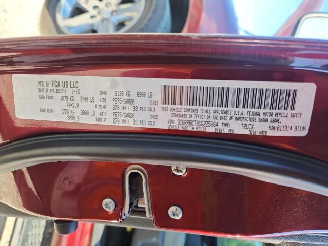 3C6RR6KT3GG225064 - 2016 RAM 1500 ST RED photo 12