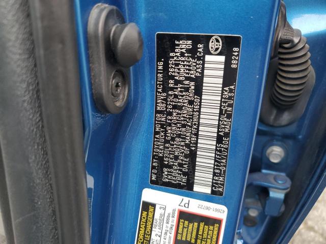 4T1BF1FK3HU616507 - 2017 TOYOTA CAMRY LE ლურჯი ფოტო 12