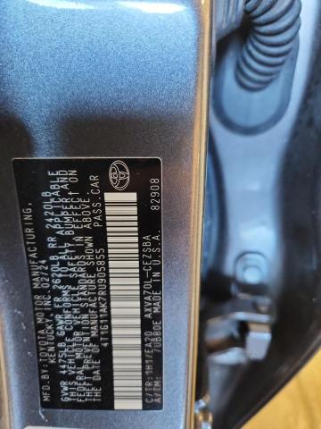 4T1G11AK7RU905855 - 2024 TOYOTA CAMRY SE NIGHT SHADE GRAY photo 12