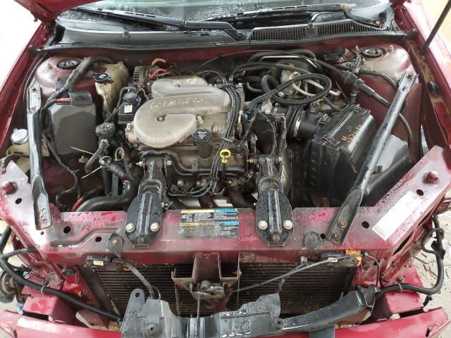 2G1WC581969160414 - 2006 CHEVROLET IMPALA LT ბურგუნდია ფოტო 11