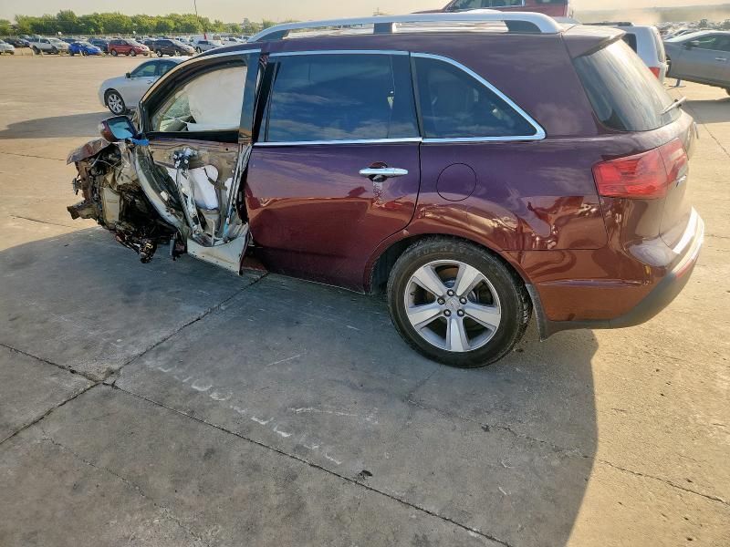2HNYD2H44CH507696 - 2012 ACURA MDX TECHNOLOGY 勃艮第红 照片 2