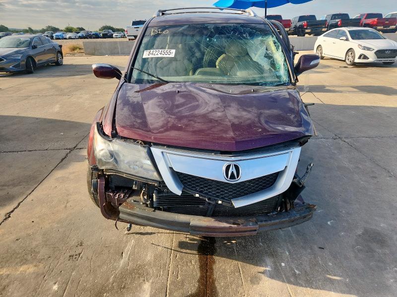 2HNYD2H44CH507696 - 2012 ACURA MDX TECHNOLOGY 勃艮第红 照片 5
