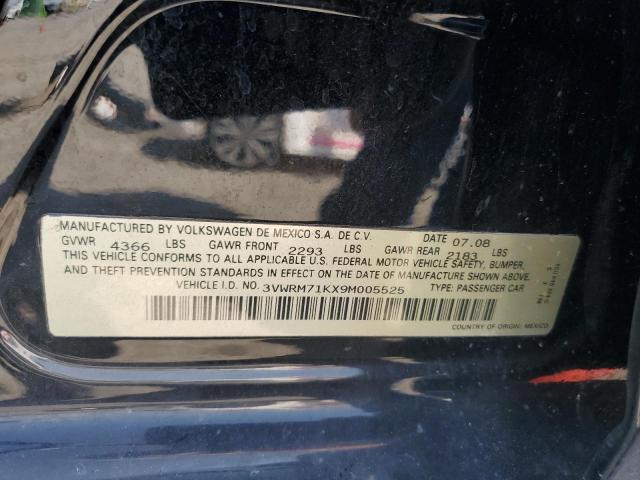 3VWRM71KX9M005525 - 2009 VOLKSWAGEN JETTA SE შავი ფოტო 23
