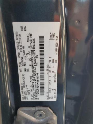 1FMCU0HD1KUB46701 - 2019 FORD ESCAPE SEL GRAY photo 13