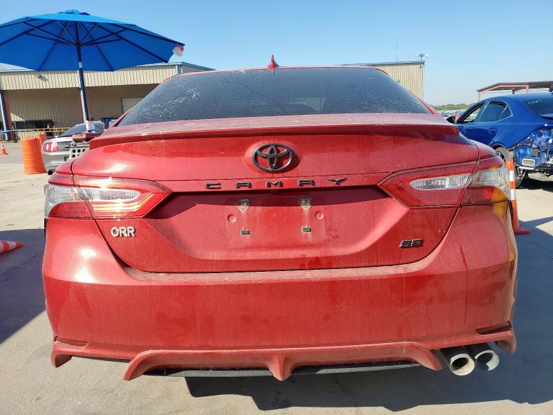 4T1B11HK0KU287641 - 2019 TOYOTA CAMRY L RED photo 6