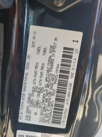 5TFRX5GN4JX130471 - 2018 TOYOTA TACOMA ACCESS CAB Czarny zdjęcie 13