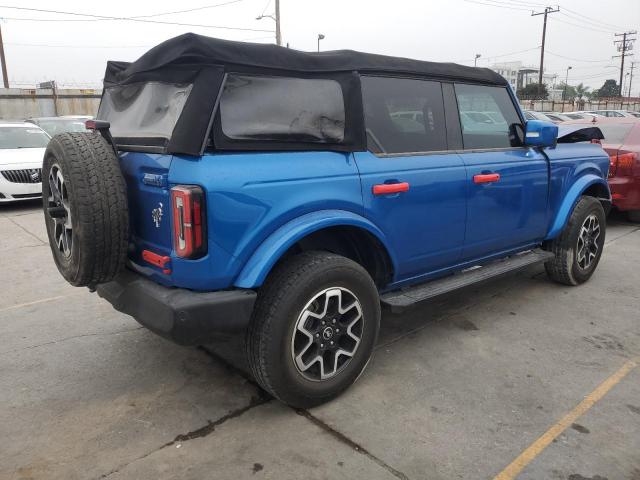 1FMEE5BP0NLA76575 - 2022 FORD BRONCO BASE ლურჯი ფოტო 3