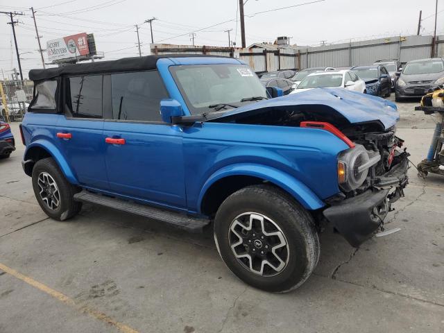 1FMEE5BP0NLA76575 - 2022 FORD BRONCO BASE ლურჯი ფოტო 4