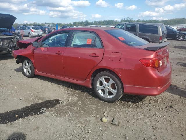 1NXBU4EEXAZ279553 - 2010 TOYOTA COROLLA BASE Қызыл фото 2