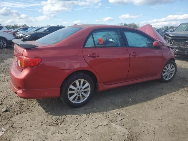1NXBU4EEXAZ279553 - 2010 TOYOTA COROLLA BASE Қызыл фото 3