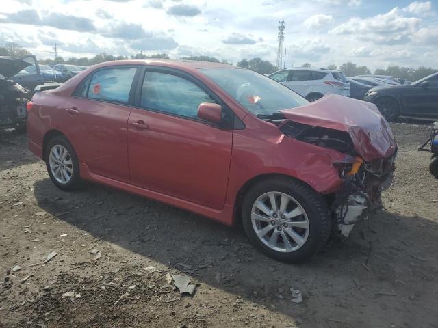 1NXBU4EEXAZ279553 - 2010 TOYOTA COROLLA BASE Қызыл фото 4