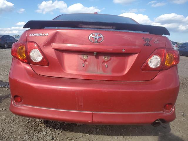 1NXBU4EEXAZ279553 - 2010 TOYOTA COROLLA BASE Қызыл фото 6