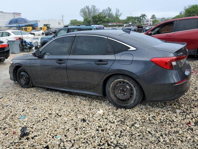 2HGFE2F24NH560883 - 2022 HONDA CIVIC LX GRAY photo 2