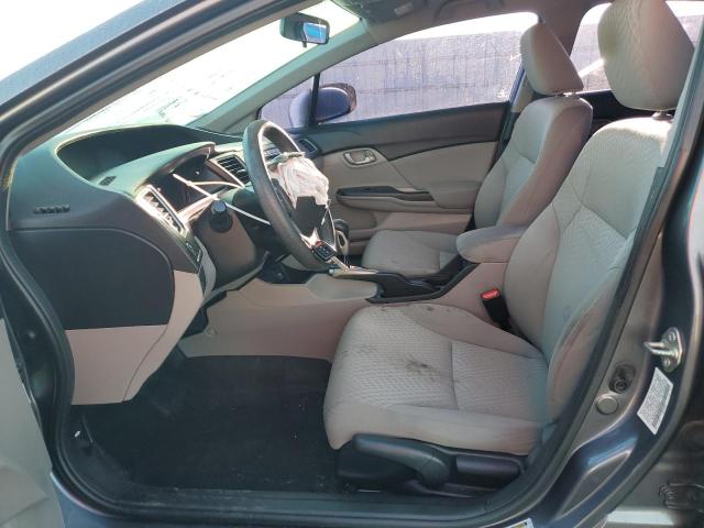 19XFB2F52FE038851 - 2015 HONDA CIVIC LX GRAY photo 7