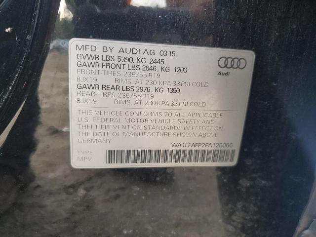 WA1LFAFP2FA125066 - 2015 AUDI Q5 PREMIUM PLUS BLACK photo 13
