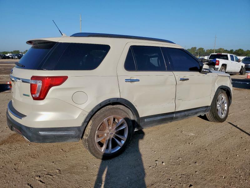 1FM5K7FH4JGA67498 - 2018 FORD EXPLORER LIMITED კრემისფერი ფოტო 3