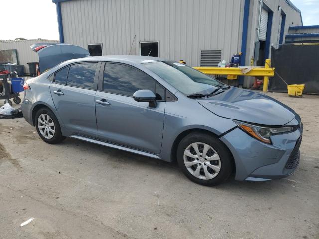 5YFEPMAE2MP176448 - 2021 TOYOTA COROLLA LE BLUE photo 4