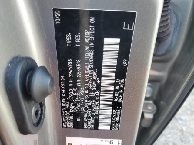 JTJGARBZXM2183443 - 2021 LEXUS NX 300 BASE SILVER photo 13