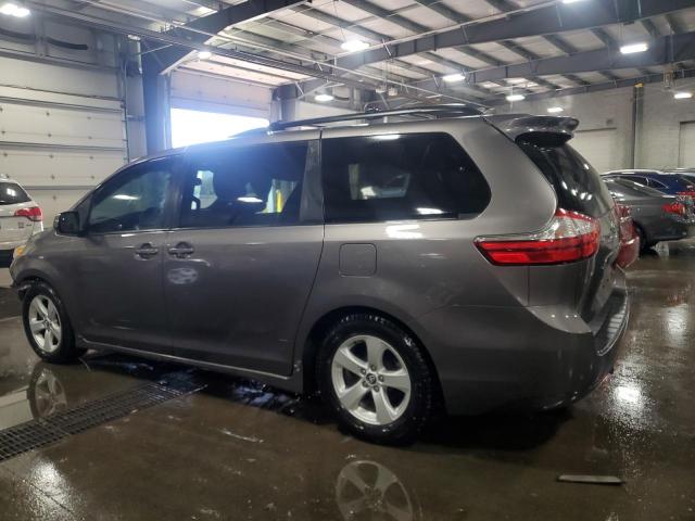 5TDKZ3DCXKS972791 - 2019 TOYOTA SIENNA LE ნაცრისფერი ფოტო 2