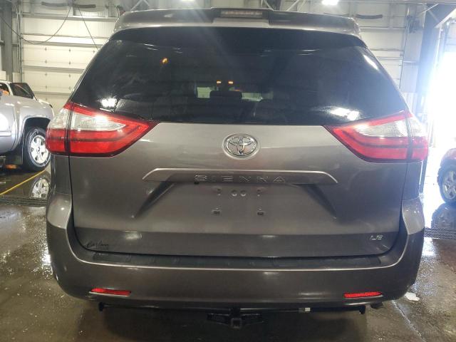 5TDKZ3DCXKS972791 - 2019 TOYOTA SIENNA LE ნაცრისფერი ფოტო 6