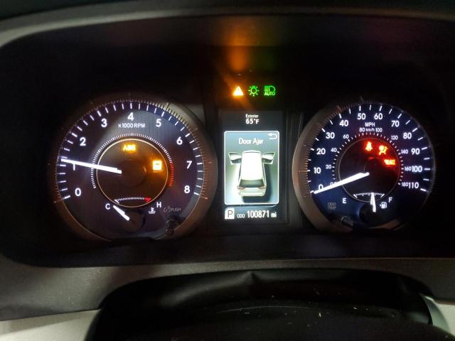 5TDKZ3DCXKS972791 - 2019 TOYOTA SIENNA LE ნაცრისფერი ფოტო 9