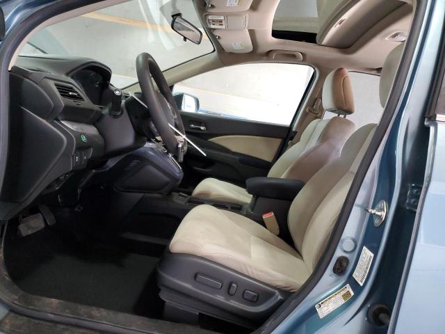 2HKRM4H57FH666089 - 2015 HONDA CR-V EX BLUE photo 7
