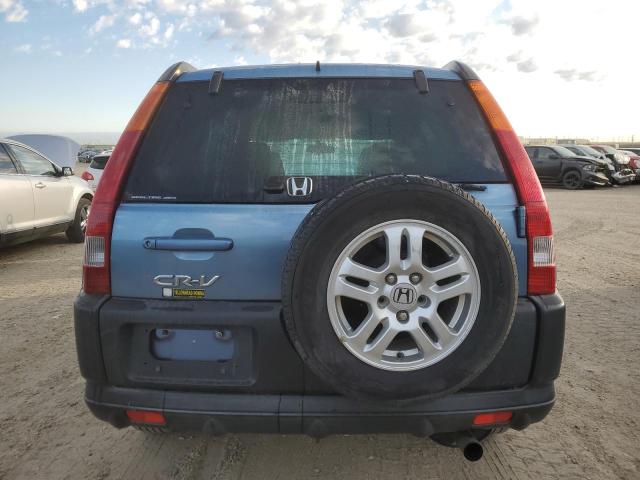 JHLRD78822C812273 - 2002 HONDA CR-V EX BLUE photo 6