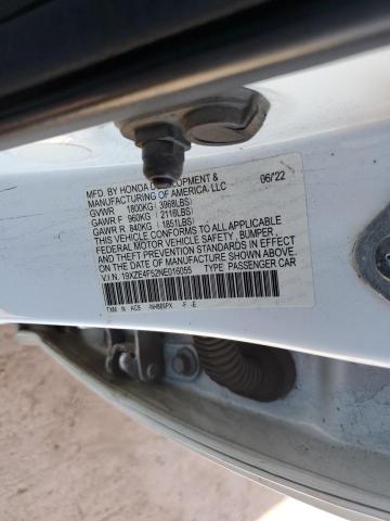 19XZE4F52NE016055 - 2022 HONDA INSIGHT EX WHITE photo 13