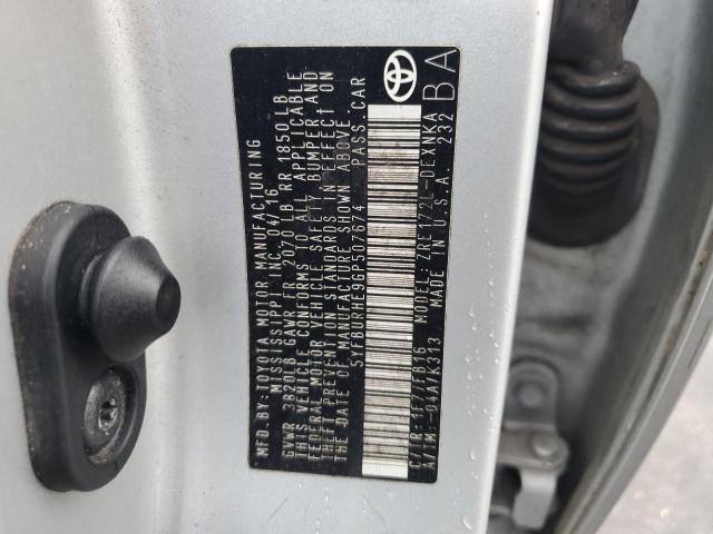 5YFBURHE9GP507674 - 2016 TOYOTA COROLLA L SILVER photo 12