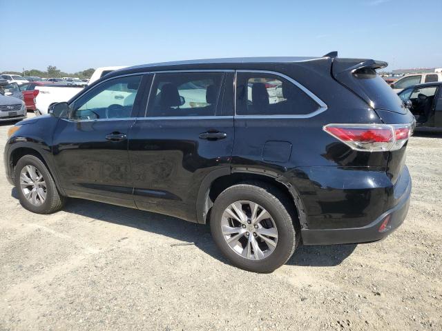 5TDKKRFH9ES021065 - 2014 TOYOTA HIGHLANDER XLE BLACK photo 2