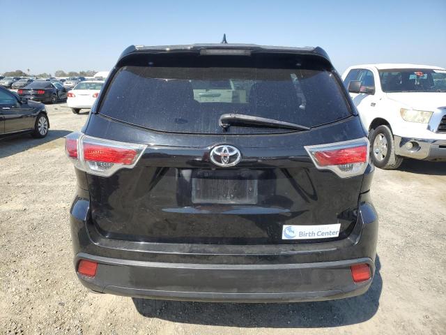 5TDKKRFH9ES021065 - 2014 TOYOTA HIGHLANDER XLE BLACK photo 6