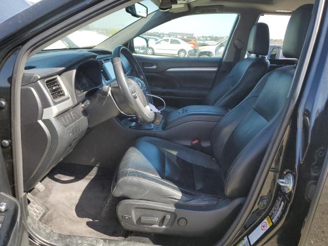 5TDKKRFH9ES021065 - 2014 TOYOTA HIGHLANDER XLE BLACK photo 7