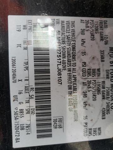 5LMFU27517LJ08107 - 2007 LINCOLN NAVIGATOR BLACK photo 13