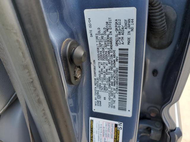 JTEBU14R640037583 - 2004 TOYOTA 4RUNNER SR5 BLUE photo 13