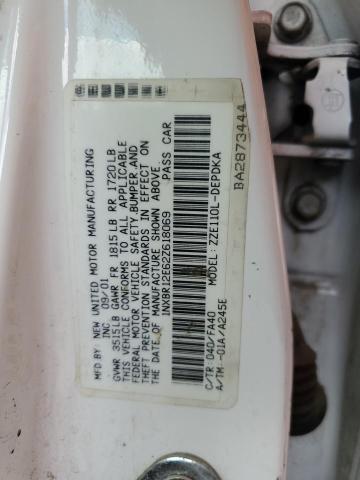 1NXBR12E62Z618069 - 2002 TOYOTA COROLLA CE WHITE photo 12