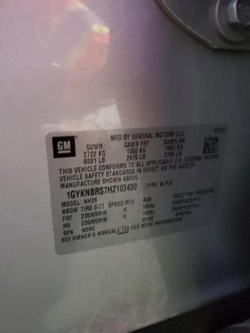 1GYKNBRS7HZ103430 - 2017 CADILLAC XT5 LUXURY ვერცხლისფერი ფოტო 12