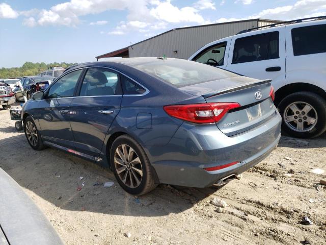 5NPE34AF9FH126585 - 2015 HYUNDAI SONATA SPORT BLUE photo 3