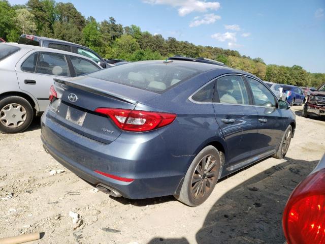 5NPE34AF9FH126585 - 2015 HYUNDAI SONATA SPORT BLUE photo 5