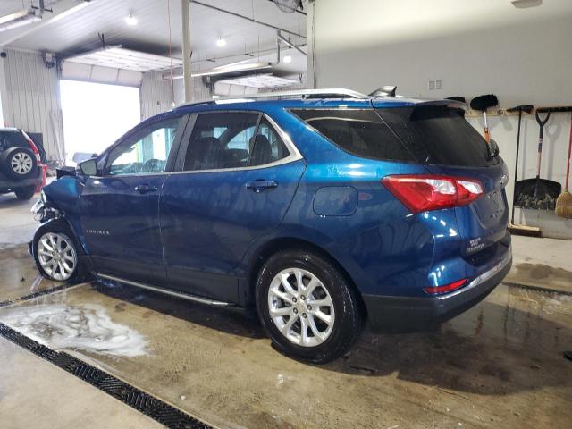 3GNAXUEVXML325847 - 2021 CHEVROLET EQUINOX LT BLUE photo 2