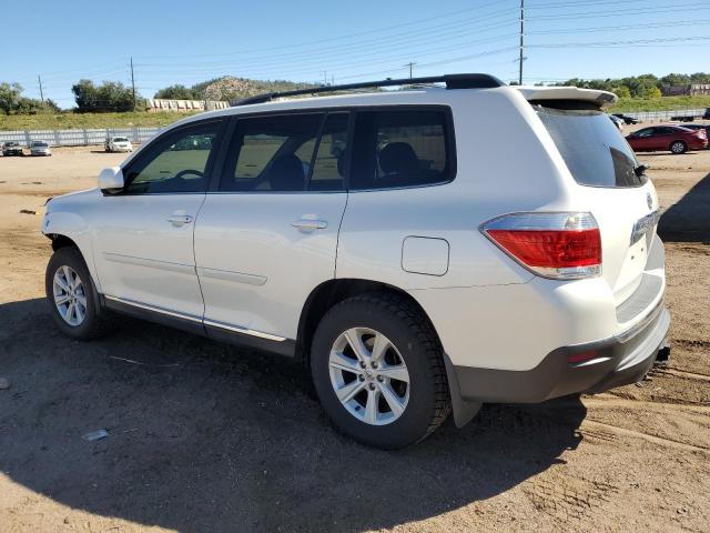 5TDBK3EH1DS188632 - 2013 TOYOTA HIGHLANDER BASE Weiß Foto 2