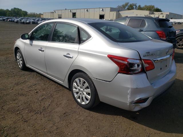3N1AB7AP0KY376552 - 2019 NISSAN SENTRA S SILVER photo 2